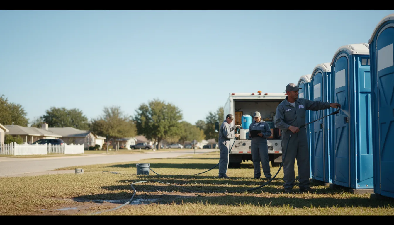 Long-Term Portable Toilet Rental in Sadler, TX near me